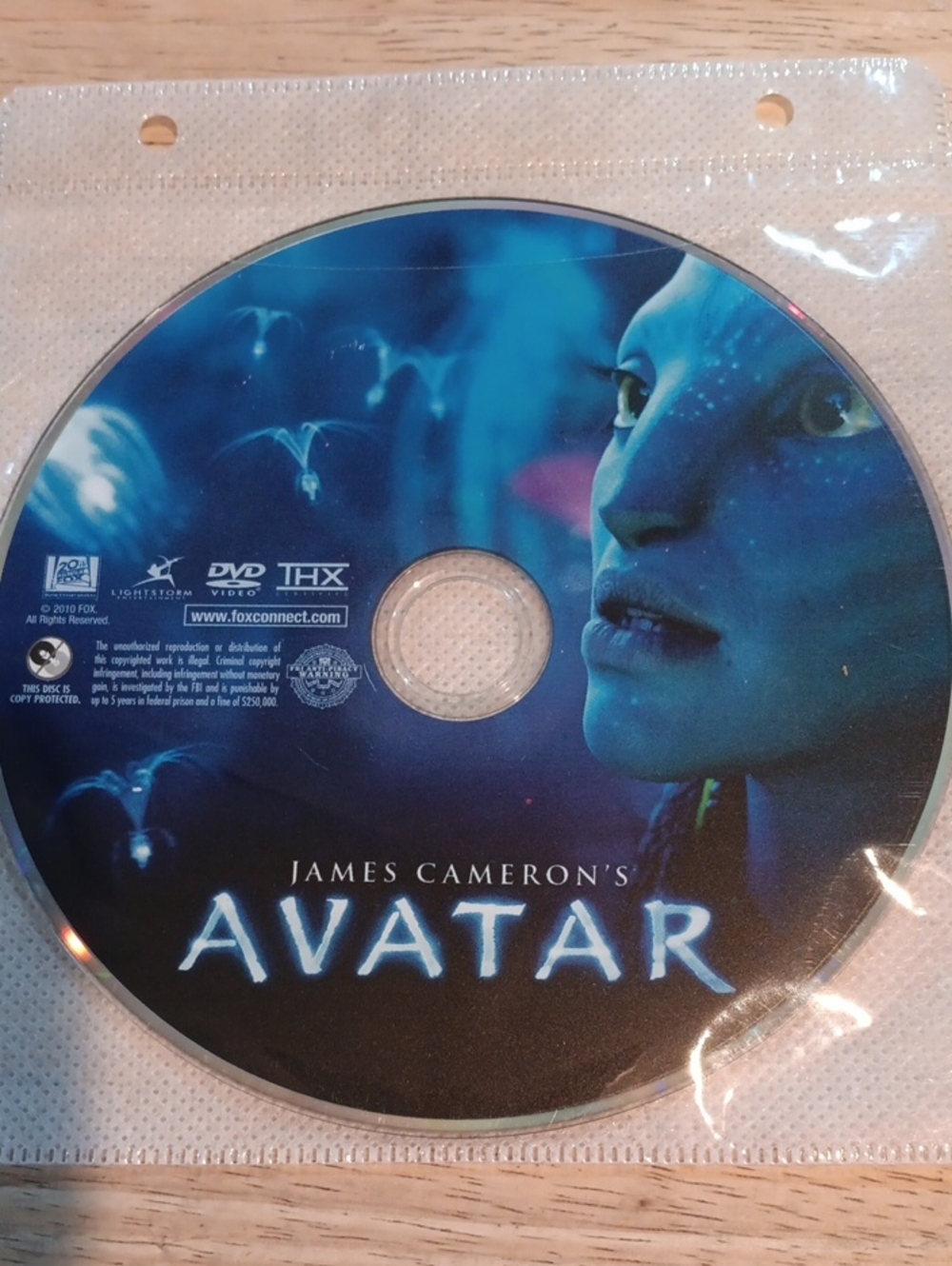 Avatar DVD Disc - Blue Artwork